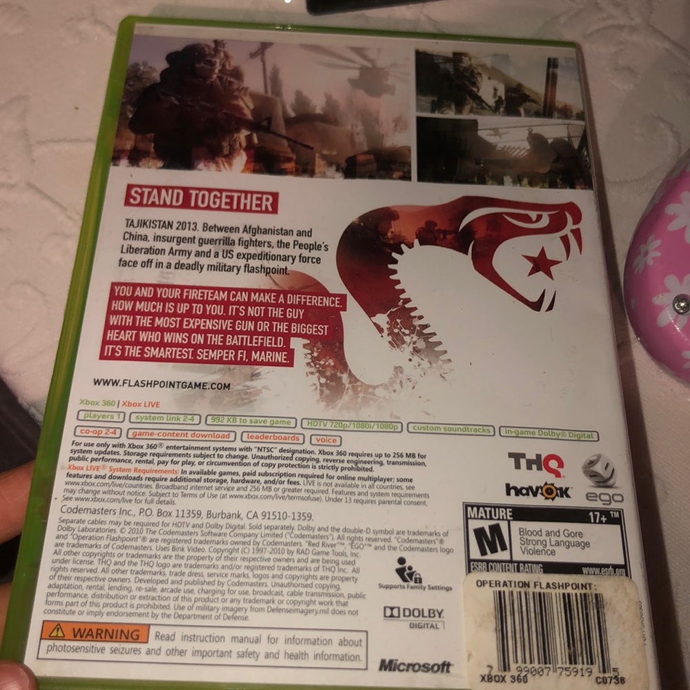 xbox360 operation FLASHPOINT RED RIVER GAME - Picture 6 of 6